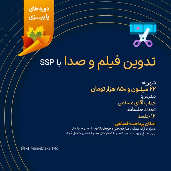 تدوین فیلم و صدا با SSP